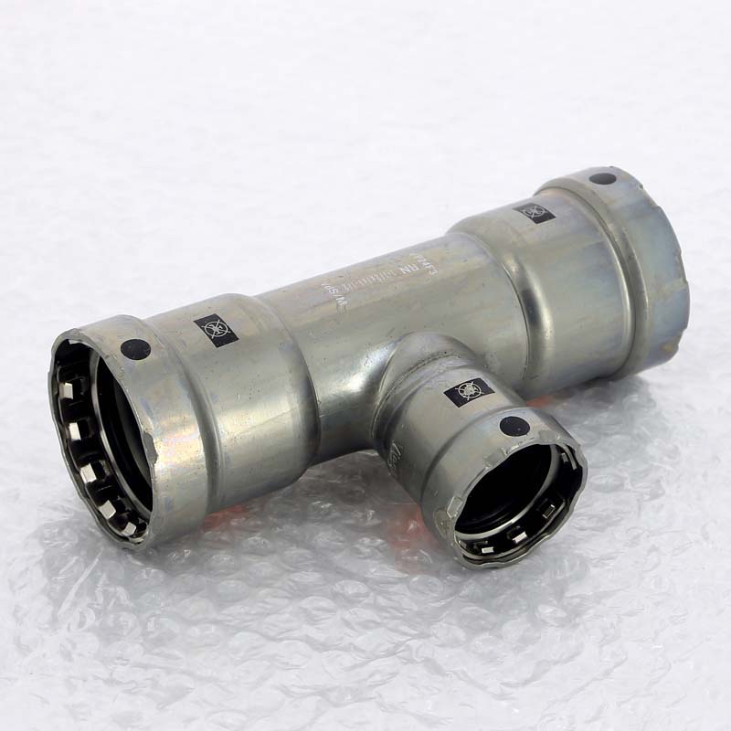 Тройник пресс 1'1/2x1'x1'1/2 нелегир. оцинк. сталь Megapress SC-Contur