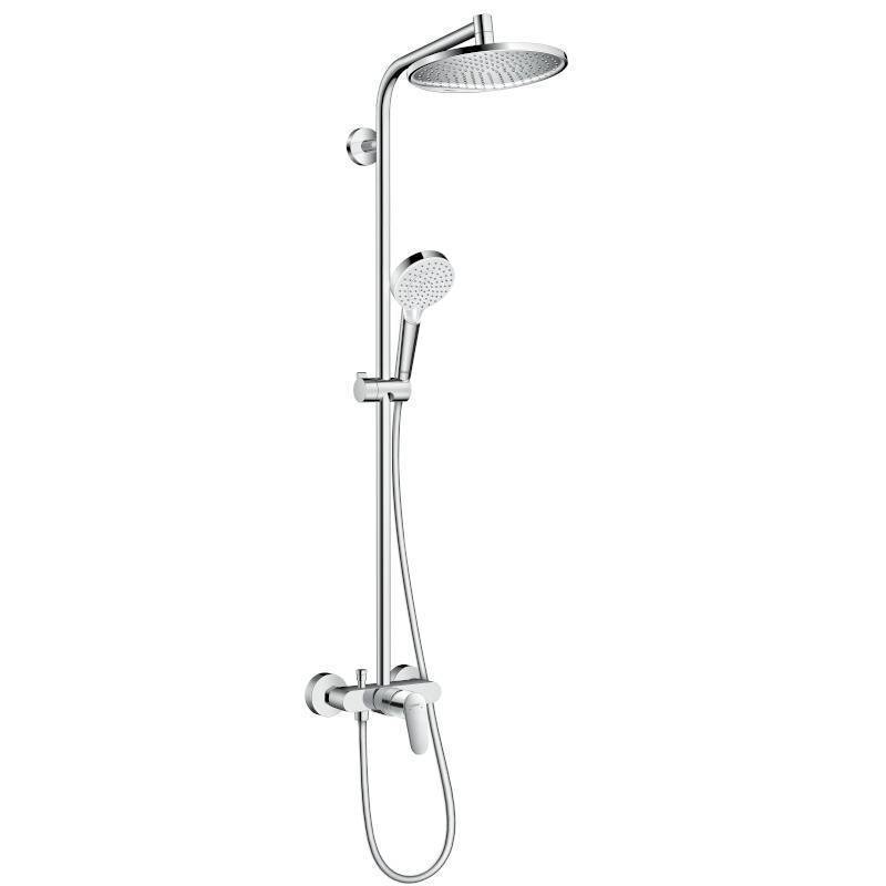 Душевая система Hansgrohe Crometta E 240 1jet Showerpipe с термостатом хром 27271000