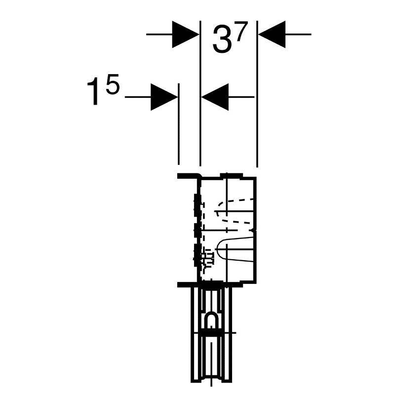 Монтажный элемент Geberit GIS для умывальника 461.430.00.1