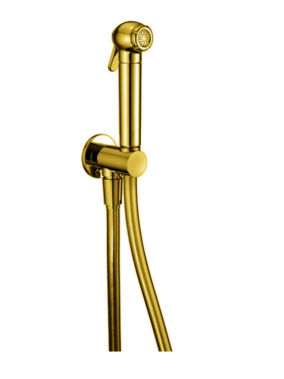 Гигиенический душ Cisal Idroscopini со шлангом и держателем золото SC00791024