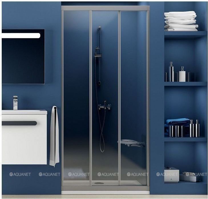 Душевая дверь раздвижная RAVAK Supernova ASDP3-80 сатин/транспарент 00V40U02Z1
