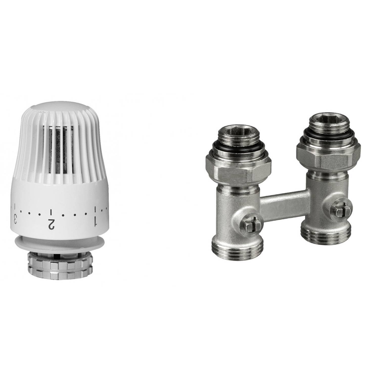 Комплект терморегулирующий Ридан RLV-KB 20 + TR 84 3/4 прямой 013G7086R