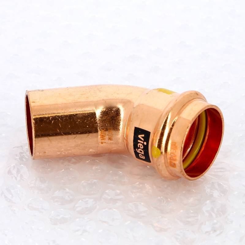 Угольник пресс 45° Viega Profipress G 28 мм медь однораструбный 345709