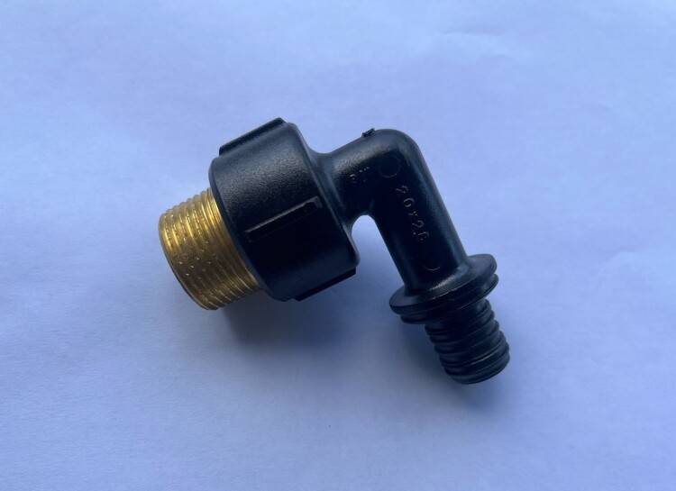 Угольник с наружной резьбой STOUT 20x3/4 PPSU/латунь EFA-0026-002034