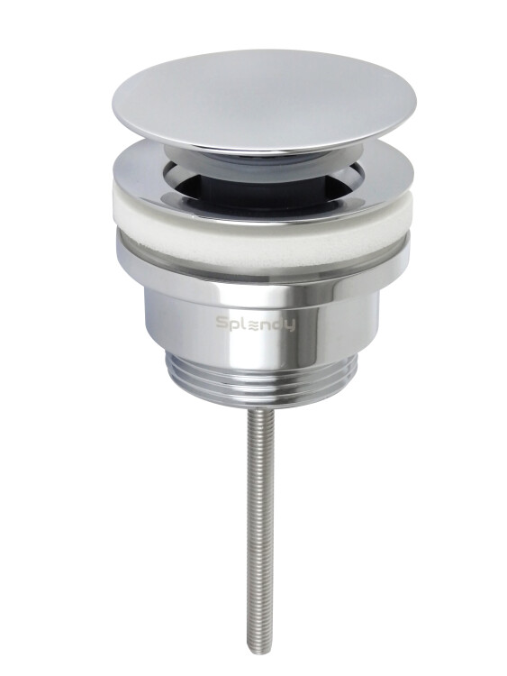 Донный клапан для раковины Splendy универсальный незапираемый 1 1/4 хром AA3071URMCR