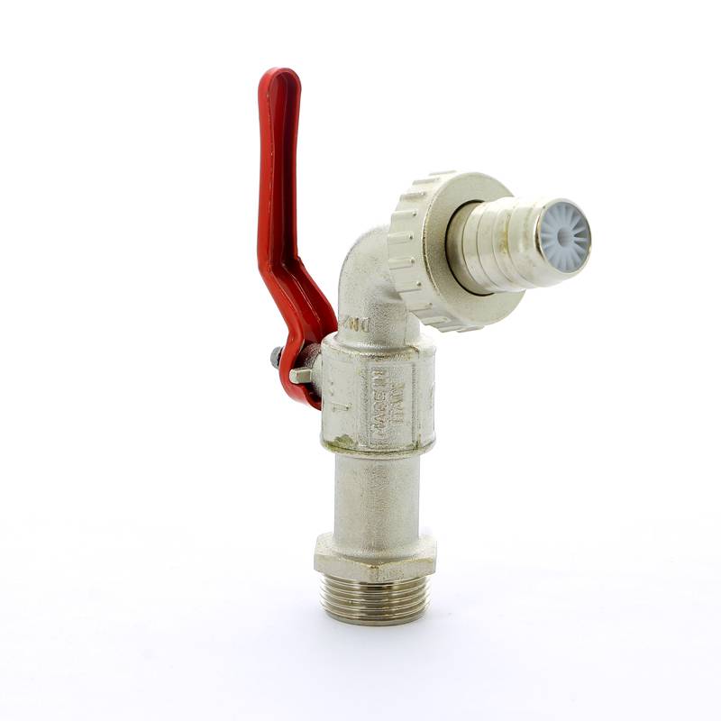 Кран шаровой садовый Itap 132 со штуцером и рычагом 1 1320100