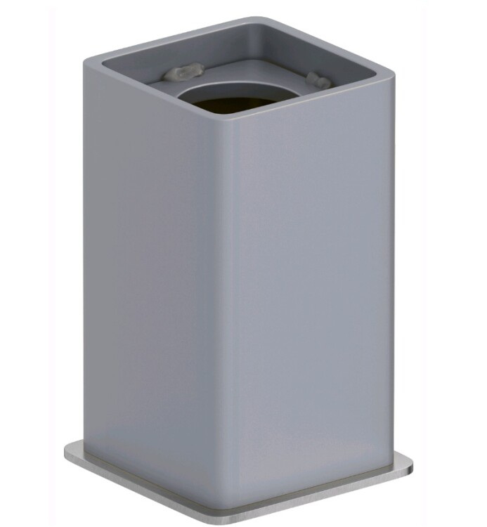 Модуль скрытого подключения Сунержа для МЭМ CUBE серое окно 704015270000 RAL 7040