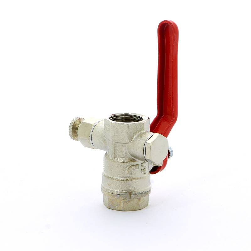 Кран шаровой Itap Ideal ВВ с заглушкой и дренажным вентилем рычаг 1/2 1150012