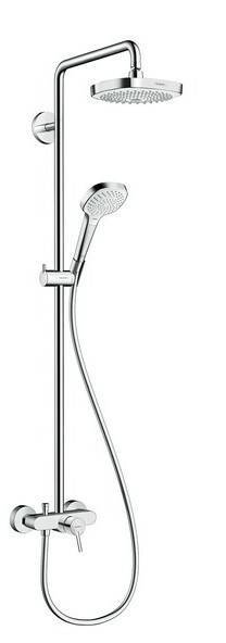 Душевая стойка со смесителем Hansgrohe Croma Select E 180 2jet белый/хром 27258400