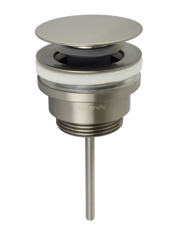 Донный клапан для раковины Splendy универсальный незапираемый 1 1/4 никель брашированный AA3071URMNB