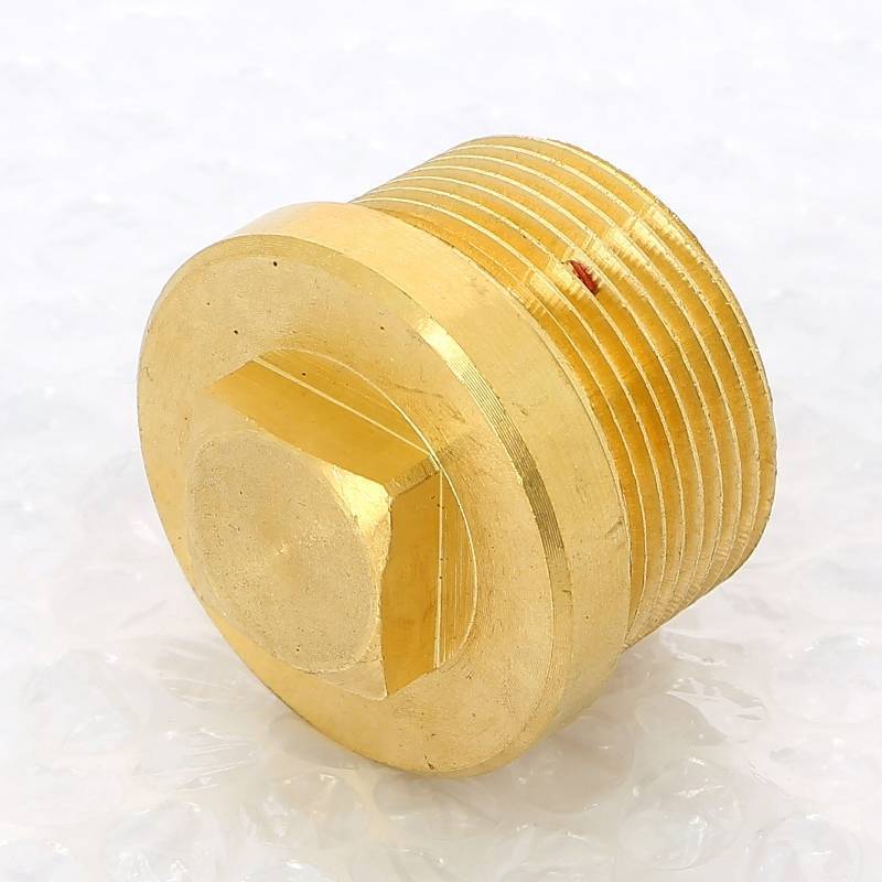 Заглушка бронзовая Viega 1 1/4 с квадратом и бортиком наружная резьба 322175