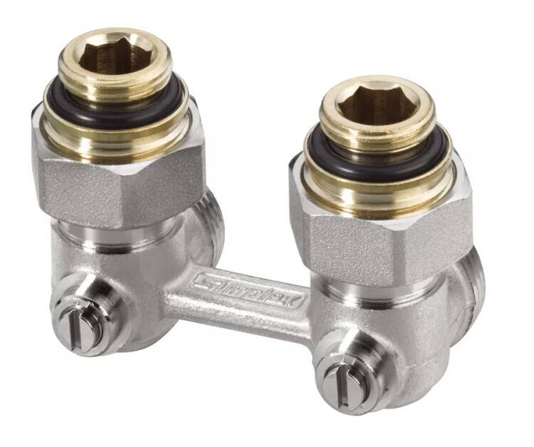 Комплект нижнего подключения Simplex Тип E1/50 угловой 1/2x3/4 F10012