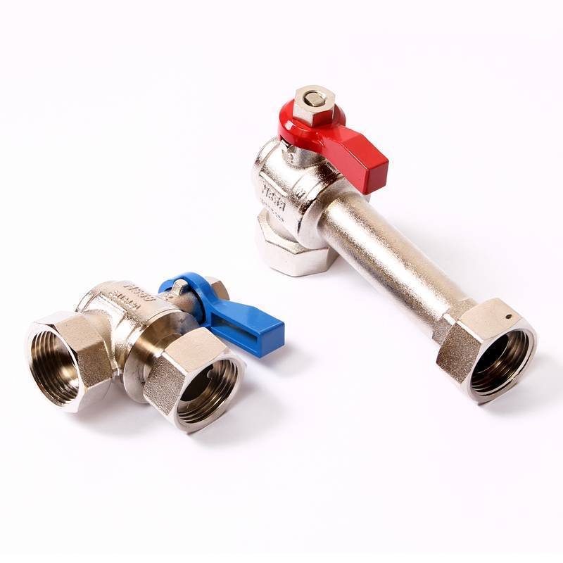 Комплект угловых кранов REHAU для коллекторов HKV/HLV 1 НН с накидной гайкой 2 шт 13152241001