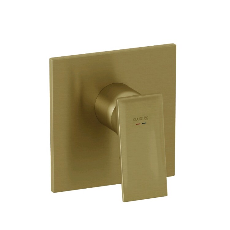 Смеситель для душа Kludi DECUS встраиваемый на 1 потребителя Brushed Gold 54755N075