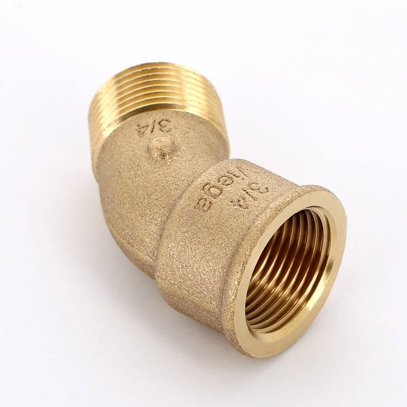 Угольник НВ Viega Sanpress 45° 3/4 бронза 264185