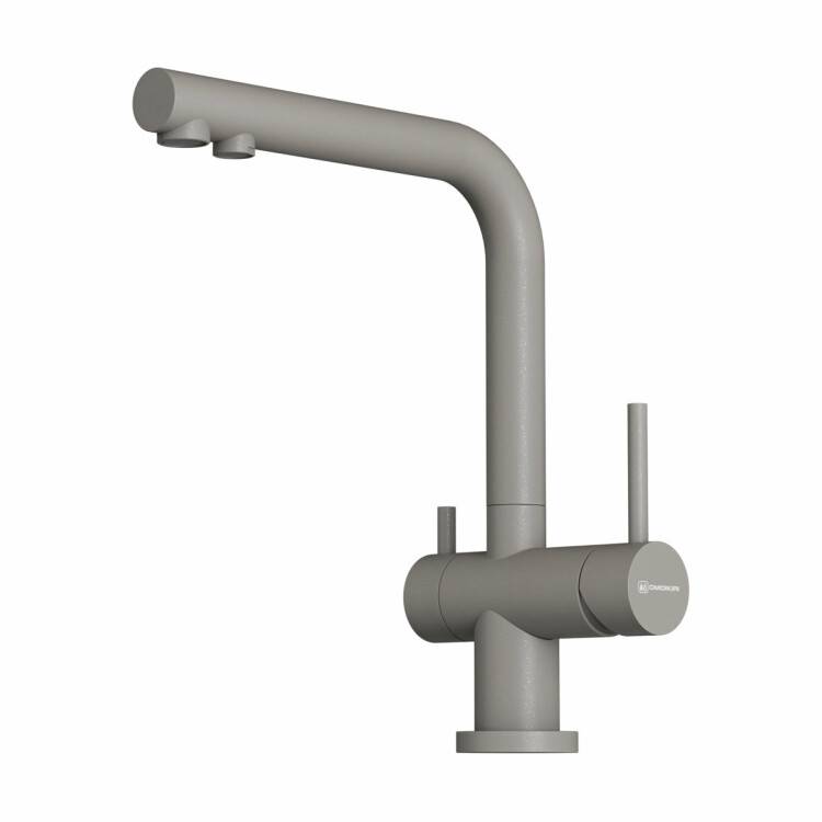 Смеситель для кухни OMOIKIRI Nagano-P под фильтр с вытяжным изливом Leningrad grey 4974219