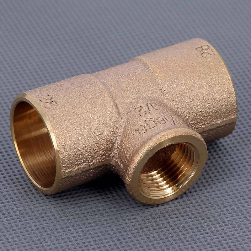Тройник бронзовый под пайку Viega 28х1/2 ВР 103453