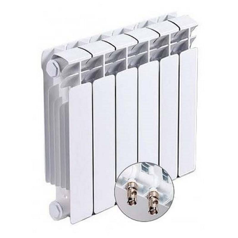 Радиатор биметаллический Rifar Base 200 6 секций нижнее правое подключение R20006НПП