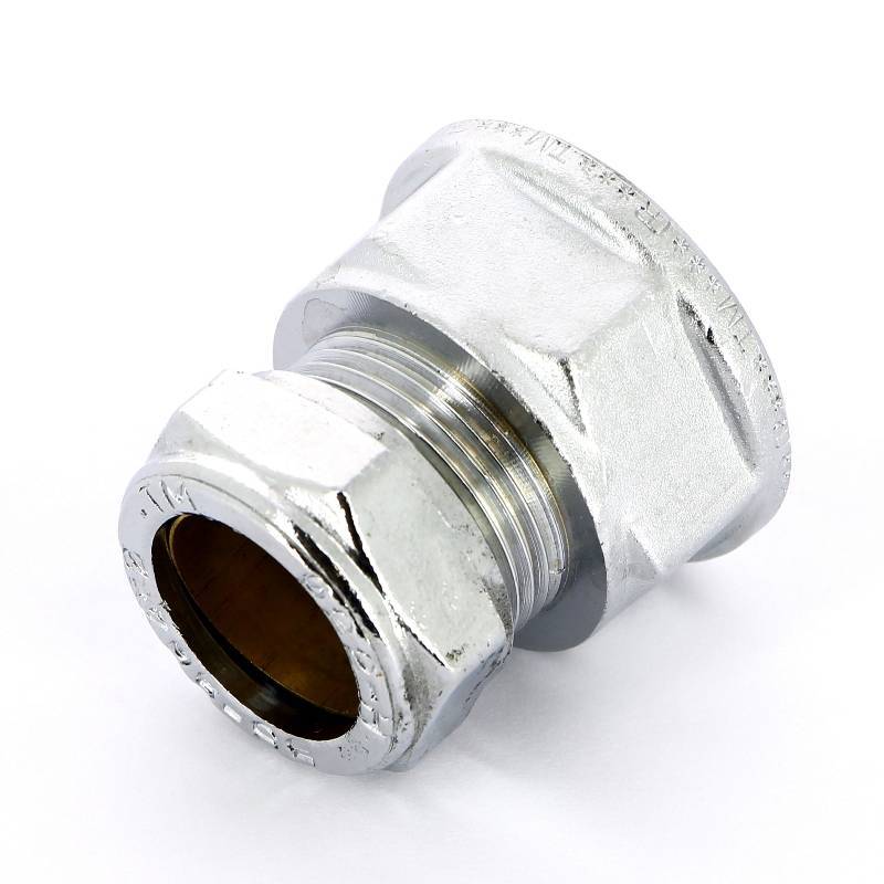 Муфта обжимная хромированная Tiemme 22x1 ВР 1130217