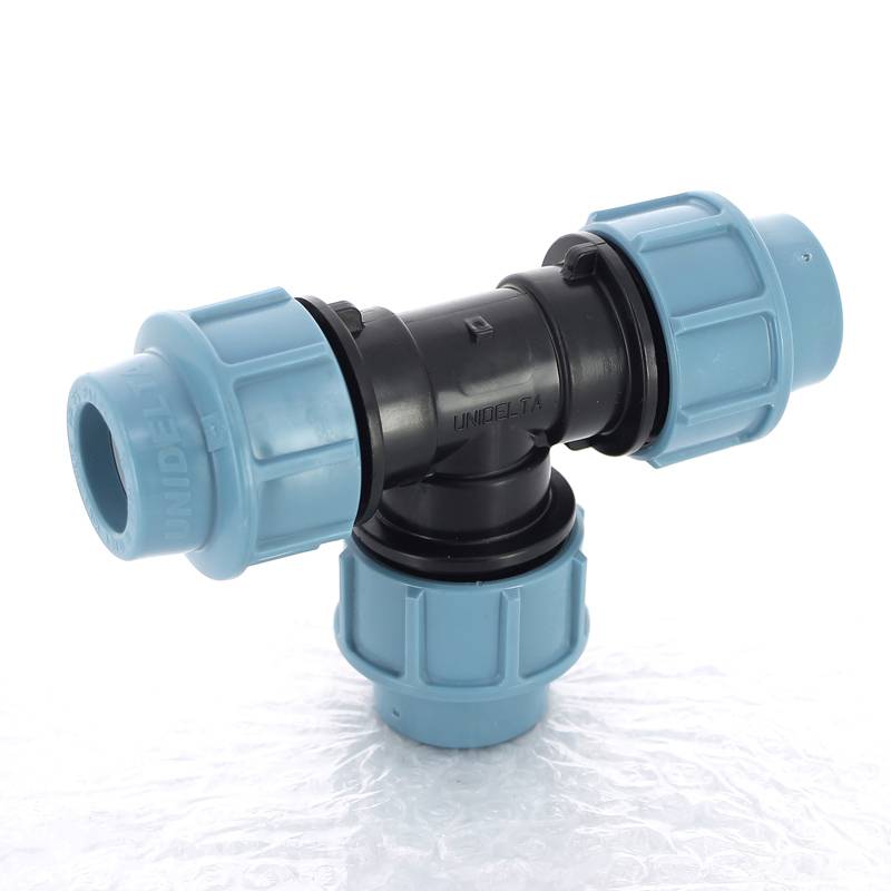 Тройник обжимной для ПНД труб Unidelta 25 мм 1005025000