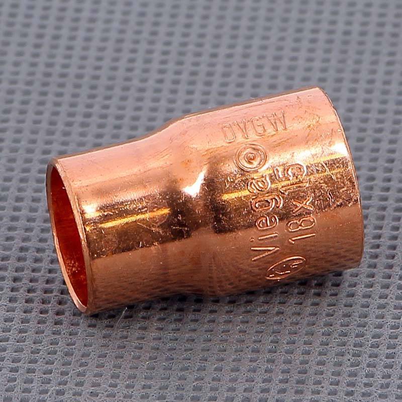 Муфта редукционная медная Viega 18х15 мм пайка 101176