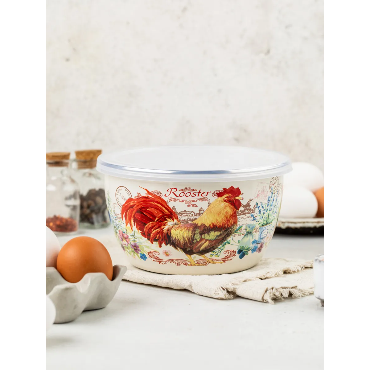 Миска эмалированная Metrot Золотой Петушок 2.4 л 7388