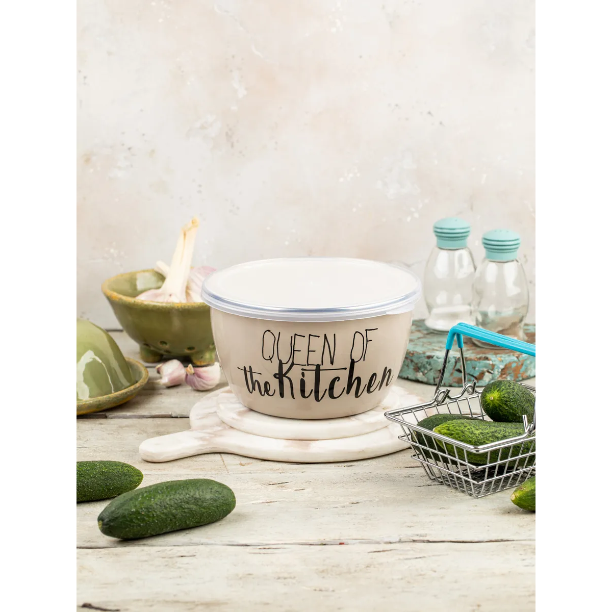 Миска эмалированная Metrot Queen of Kitchen 2.4 л 7241