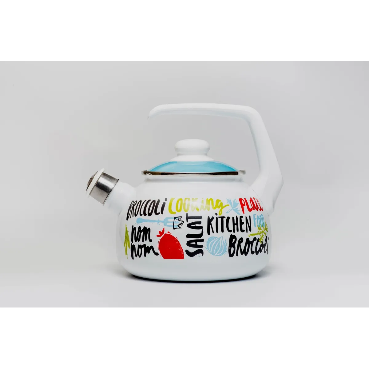 Чайник эмалированный Metrot Брокколи 2.5 л 7356