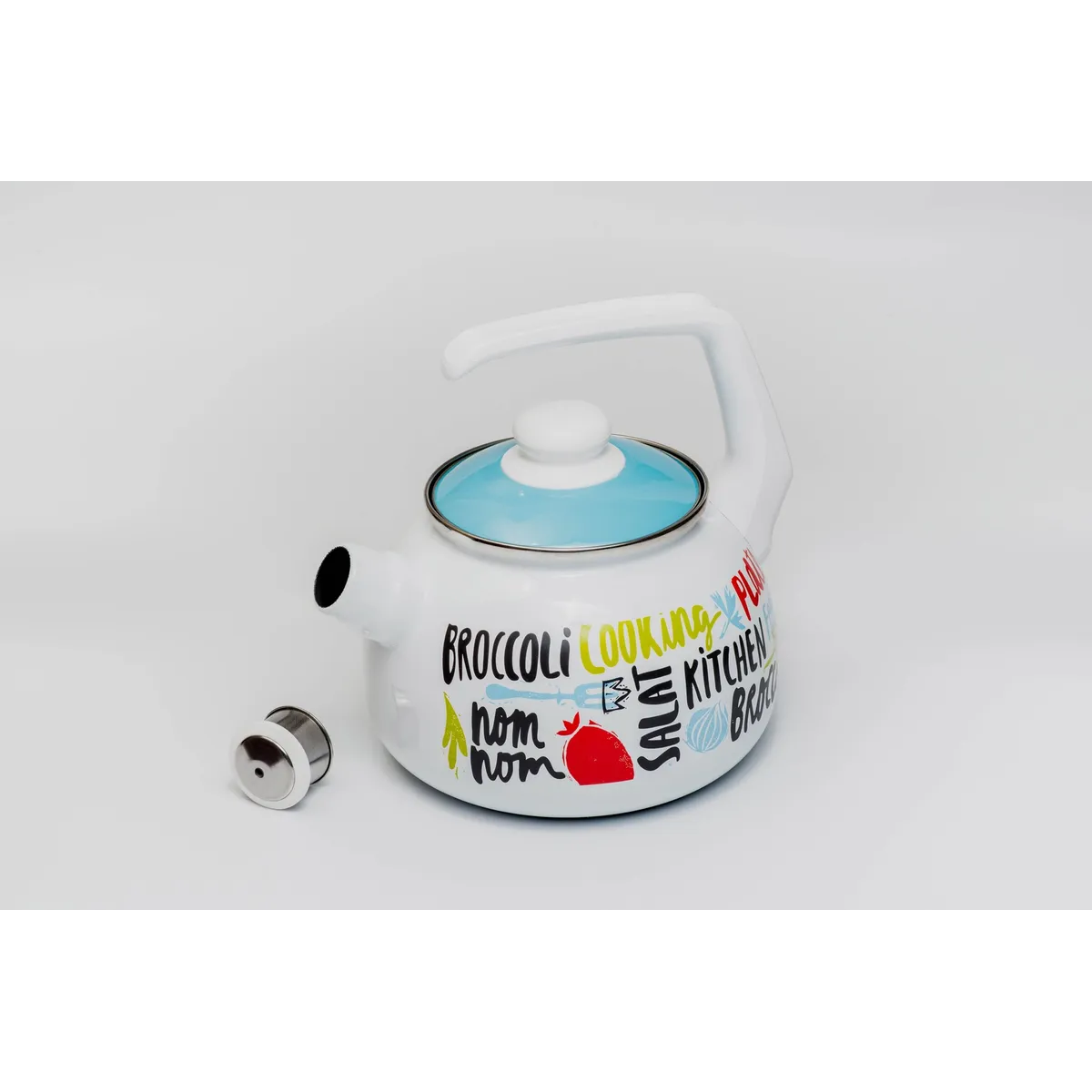 Чайник эмалированный Metrot Брокколи 2.5 л 7356