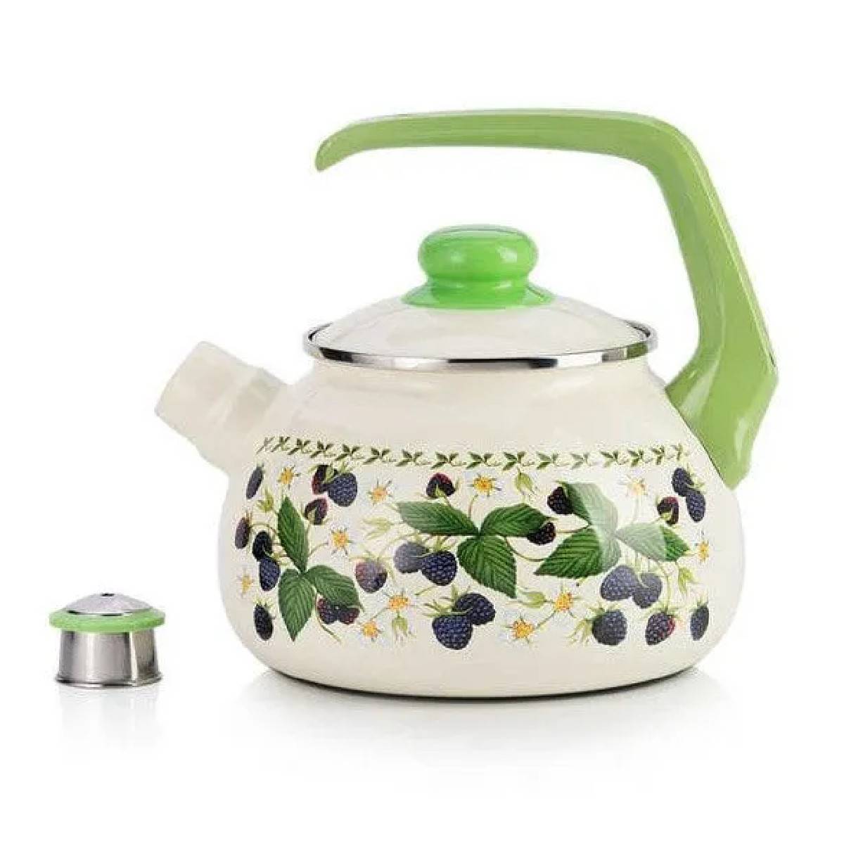 Чайник эмалированный Metrot Ежевика 2.5 л 7345