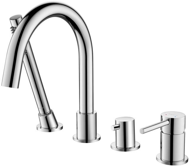 Смеситель на борт ванны Aquanet Европа на 4 отверстия хром AQ1348CR