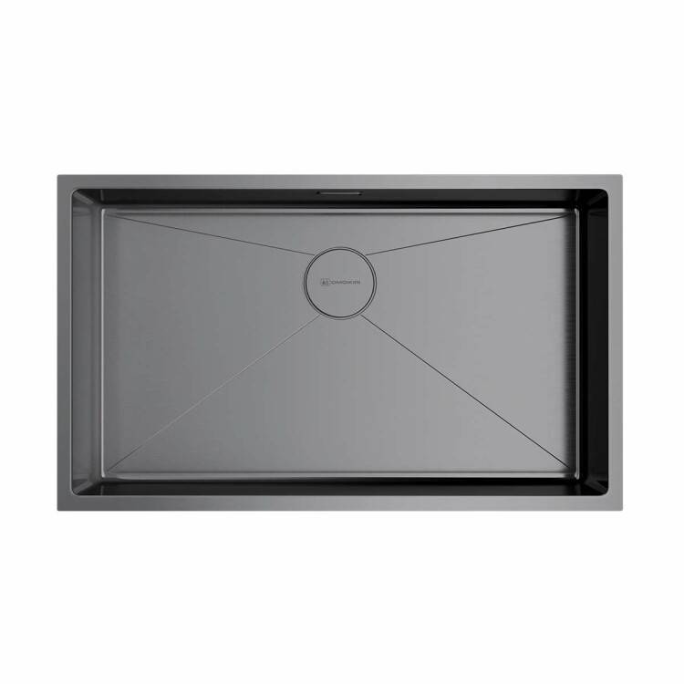 Кухонная мойка OMOIKIRI TAKI 74-U/IF 740x440 мм вороненая сталь 4993498