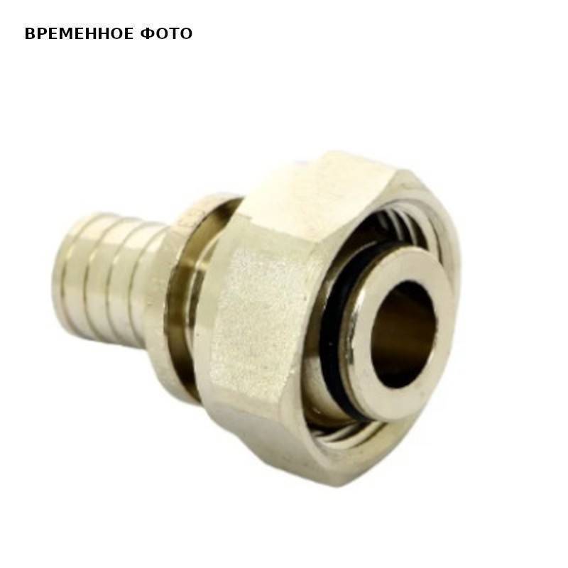 Соединитель аксиальный Rehau Rautitan 16 x 3/4 EK ВР никелированный 11096091001