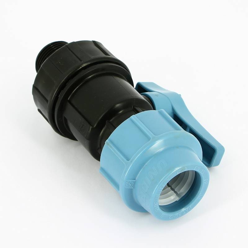 Кран шаровый обжимной Unidelta 1072 32 x 1 Н для труб ПНД 1072032004001