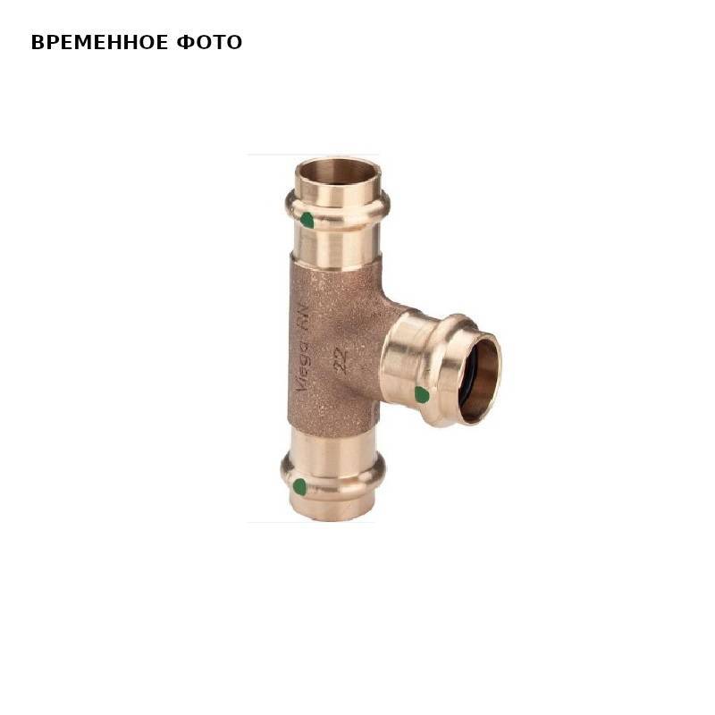 Тройник пресс Viega Sanpress SC-Contur 35 мм бронза 115265