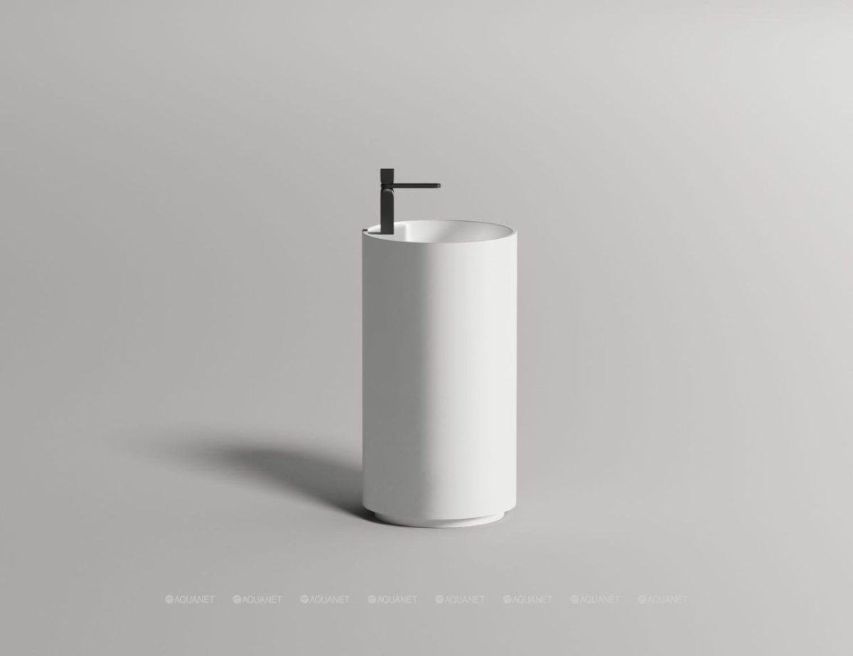 Раковина напольная Salini Armonia Top 450x450x850 мм 1 отверстие белый глянцевый 130115G