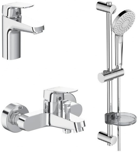 Набор смесителей 3 в 1 Ideal Standard Ceraflex (B1713AA + B1721AA + B2620AA) BD001AA