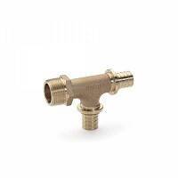 Тройник REHAU RAUTITAN RX бронза 20 - 20 - 1/2 наружная резьба 14564011001