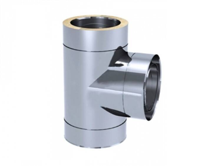 Тройник дымохода Jeremias DW-FU 87° D250 мм 6T87