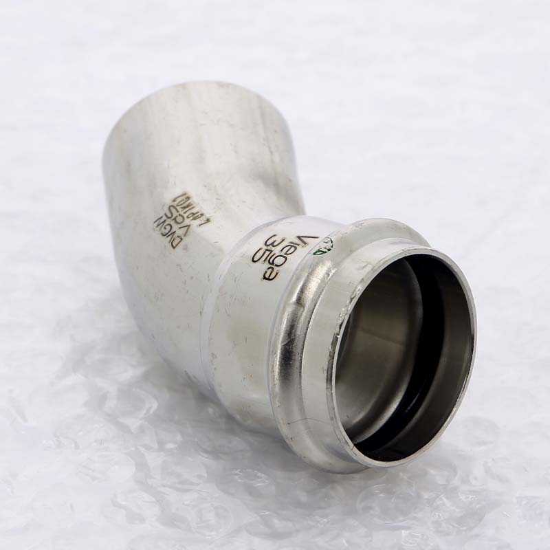 Угол-вставка пресс 45° Viega Sanpress Inox 35 мм 435424