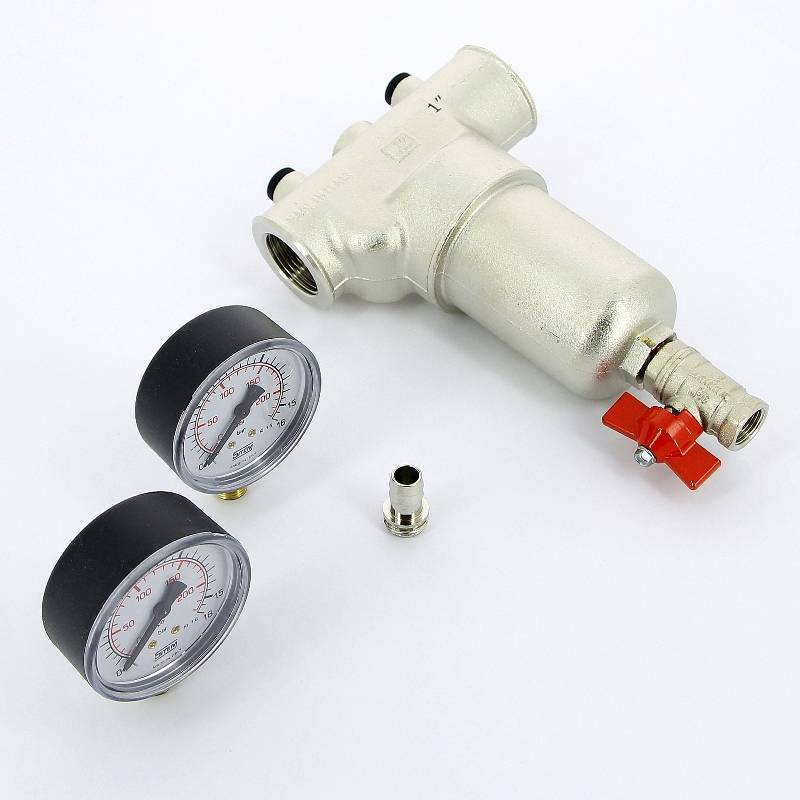 Фильтр промывной Itap 189 с двумя манометрами 1 189 1