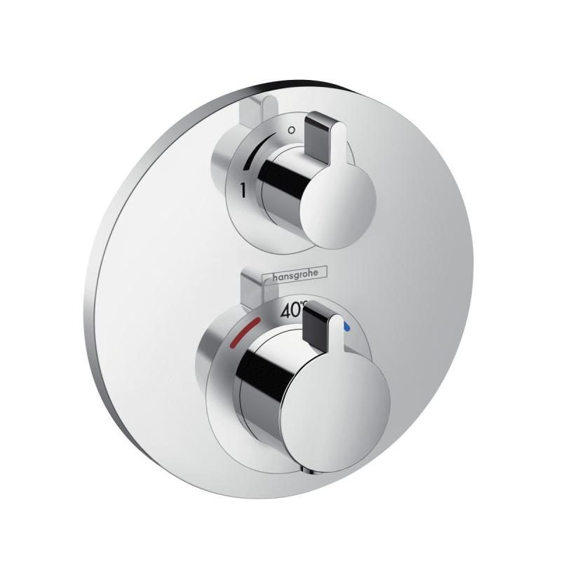 Термостатический смеситель hansgrohe Ecostat S для 1 потребителя скрытого монтажа хром 15757000