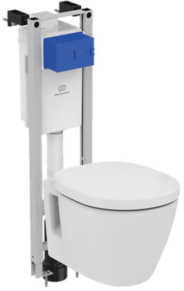 Комплект 3 в 1 Ideal Standard Connect подвесной унитаз E803501, сиденье микролифт E712701, инсталляция ProSys Eco Frame M E233267 W220101