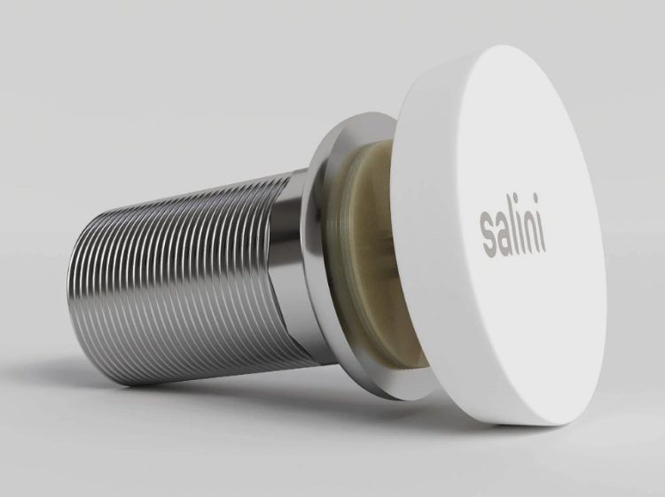 Донный клапан для раковины Salini белый глянцевый 162202G