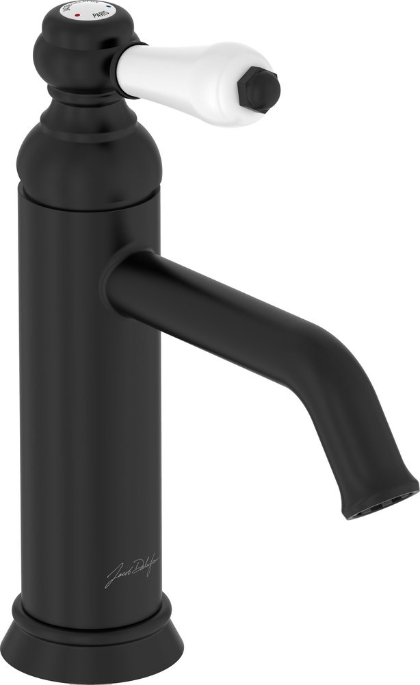 Смеситель для раковины Jacob Delafon Louise без донного клапана матовый черный E24360-BL