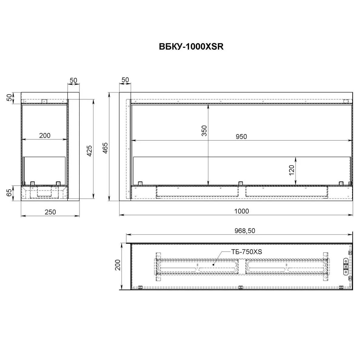 Биокамин угловой Firelight BFP-P1000RC правый 17985