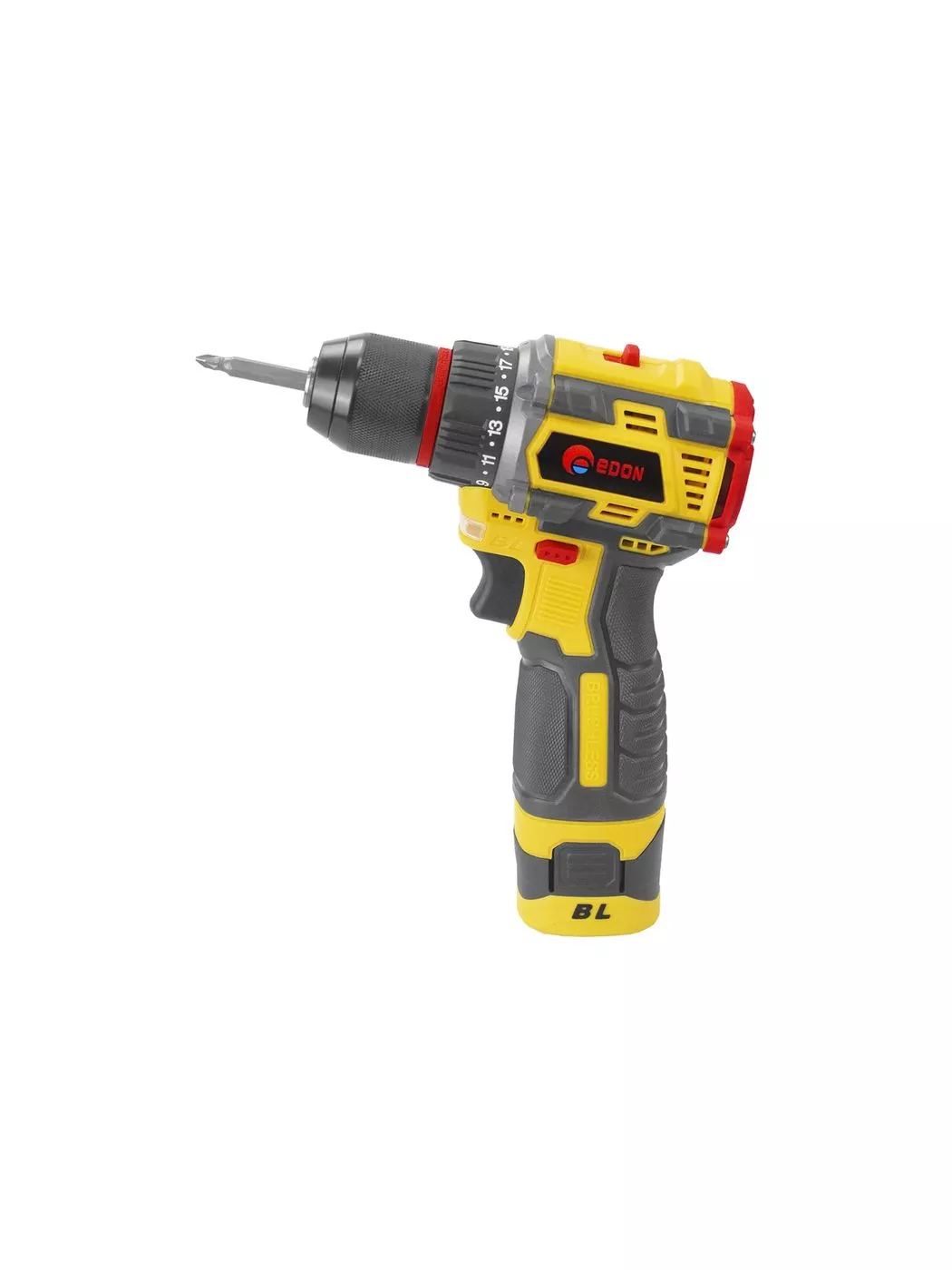 Дрель-шуруповерт аккумуляторная Edon AD-16BL бесщеточная 16 В