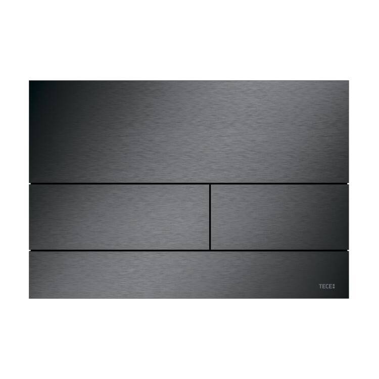 Панель смыва для унитаза TECE TECEsquare II металлическая PVD Brushed Black Chrome 9240846