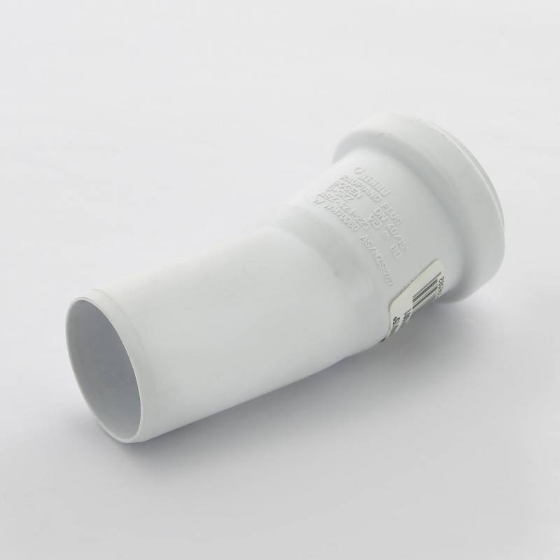 Отвод канализационный REHAU RAUPIANO PLUS 40x15° 11230641001