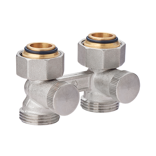 Узел нижнего подключения прямой H-образный MVI Premium 3/4 x 3/4 EK вентильный TR.410.0505